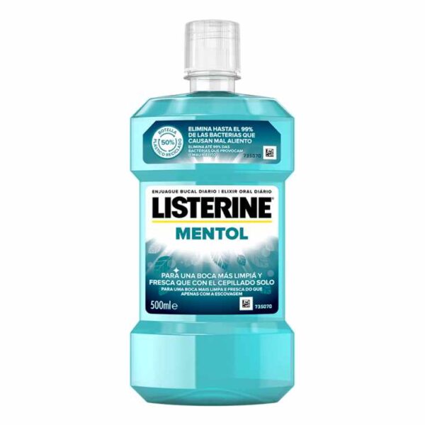 ENJUAGUE BUCAL LISTERINE 500 ML. MENTOLESP C/ 6 UDSESP C/ 6 UDSESP C/ 6 UDS