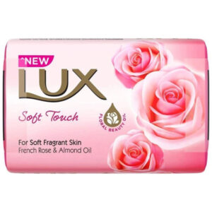 JABON MANOS LUX ROSA FRANCESA Y ACEITE DE ALMENDRAS 80 GRS C/ 48U