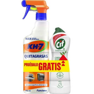 KH-7 QUITA GRASA SPRAY 715 ML+CIF BLANCO 250 ML C/6 UDS