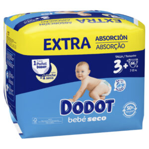 PAÑAL DODOT AZUL EXTRA 7-11 KG 66 UDS T-3 C/ 1 UD